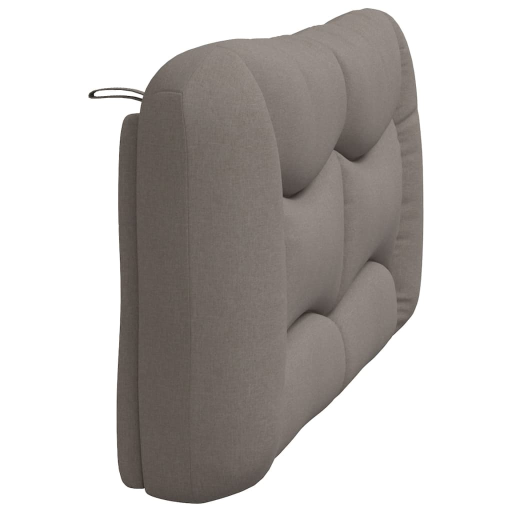 vidaXL Cabecero de cama acolchado tela gris taupé 160 cm