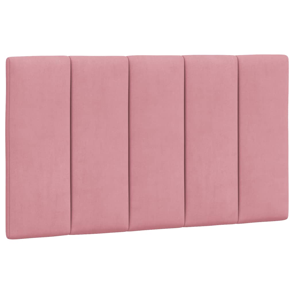 vidaXL Cabecero de cama acolchado terciopelo rosa 80 cm