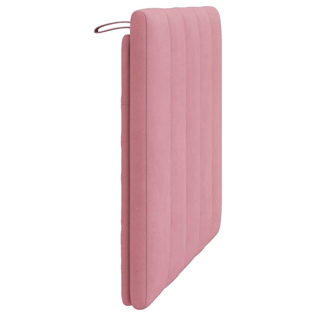 vidaXL Cabecero de cama acolchado terciopelo rosa 80 cm