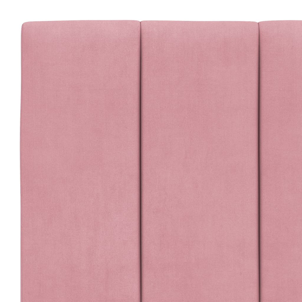 vidaXL Cabecero de cama acolchado terciopelo rosa 80 cm