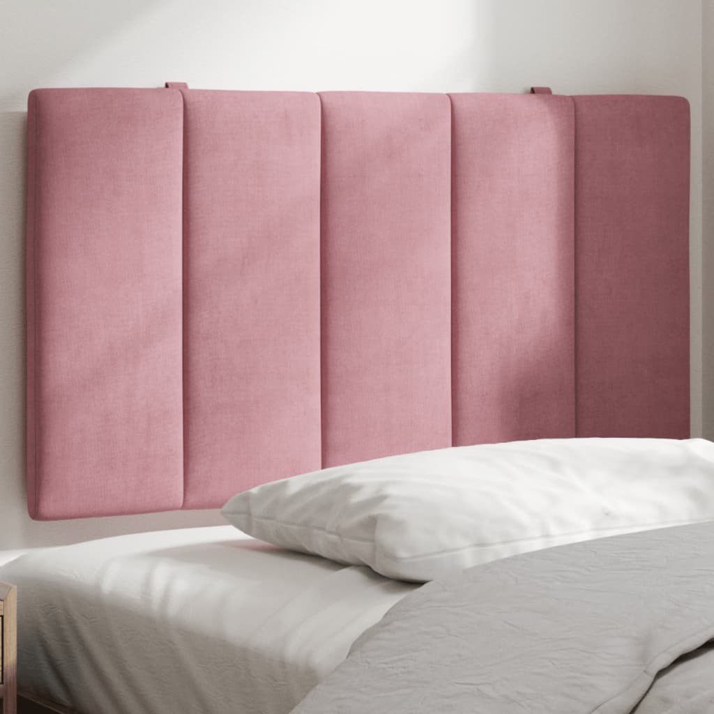 vidaXL Cabecero de cama acolchado terciopelo rosa 80 cm