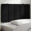 vidaXL Cabecero de cama acolchado terciopelo negro 90 cm