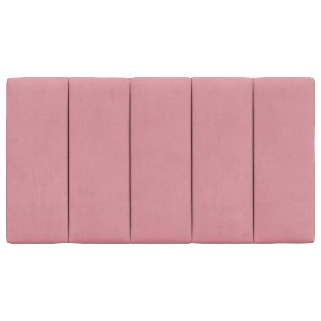 vidaXL Cabecero de cama acolchado terciopelo rosa 90 cm