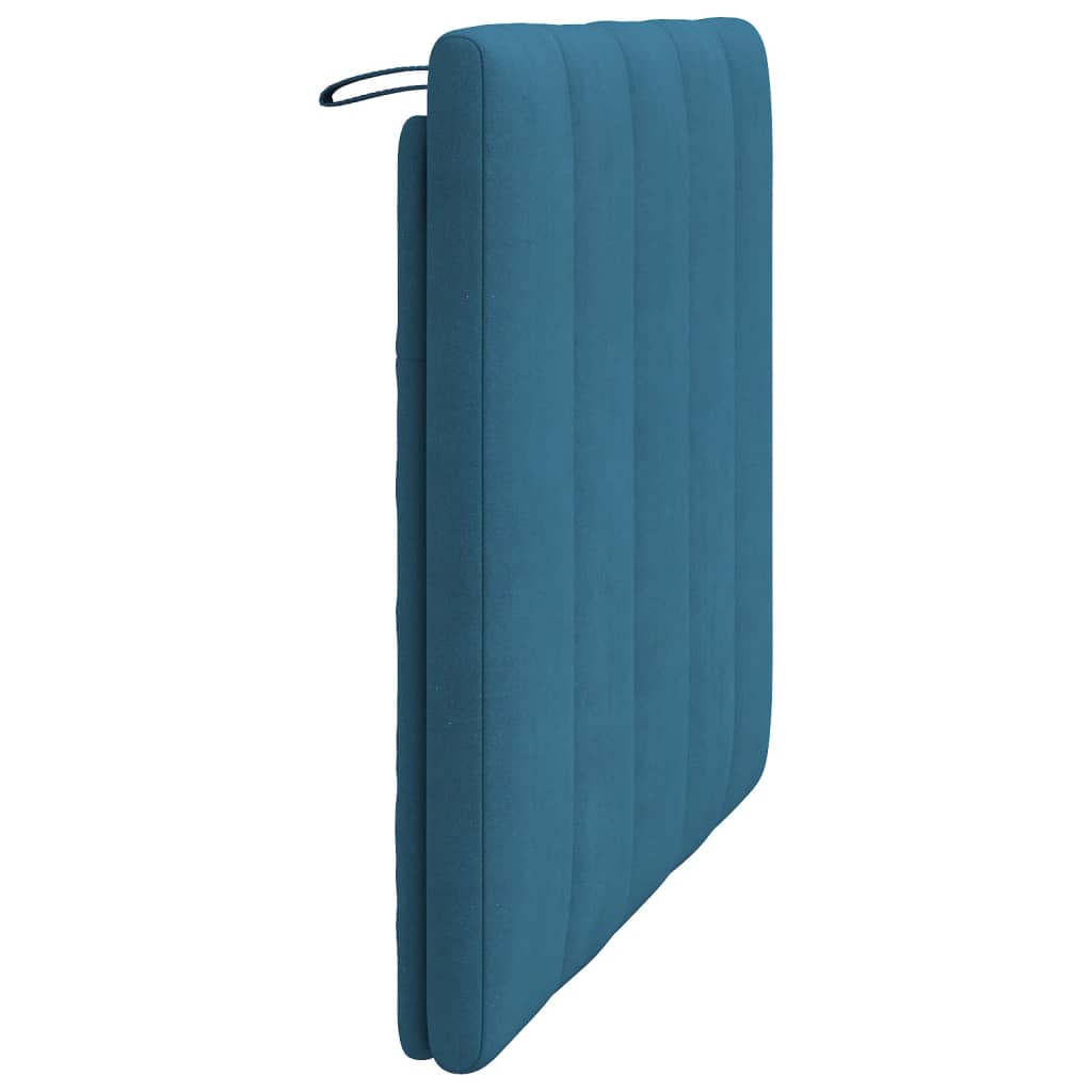 vidaXL Cabecero de cama acolchado terciopelo azul 100 cm