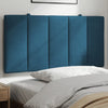 vidaXL Cabecero de cama acolchado terciopelo azul 100 cm