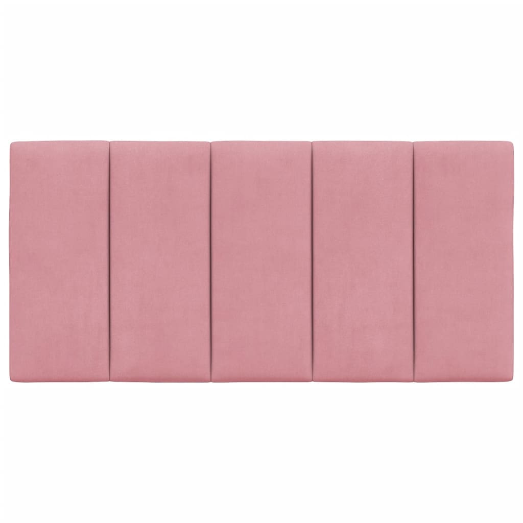 vidaXL Cabecero de cama acolchado terciopelo rosa 100 cm