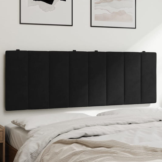 vidaXL Cabecero de cama acolchado terciopelo negro 120 cm