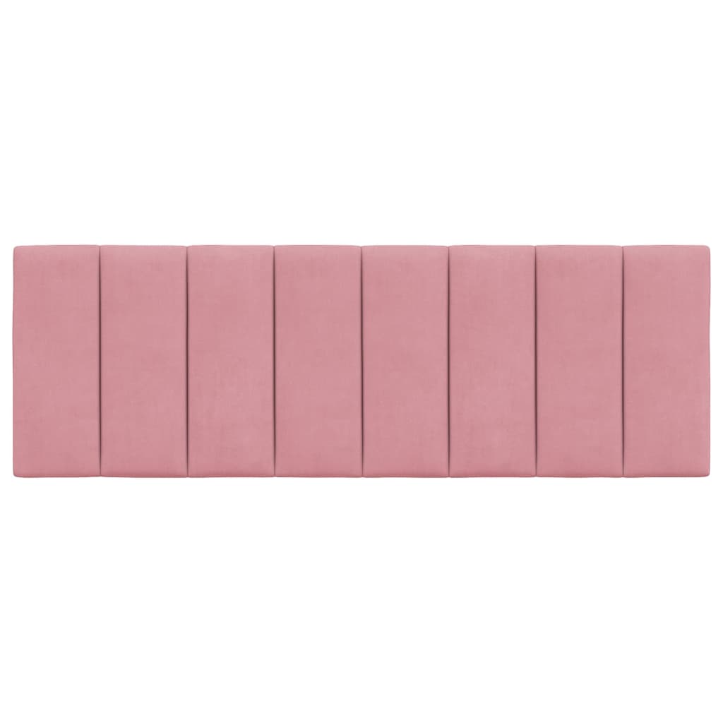 vidaXL Cabecero de cama acolchado terciopelo rosa 120 cm