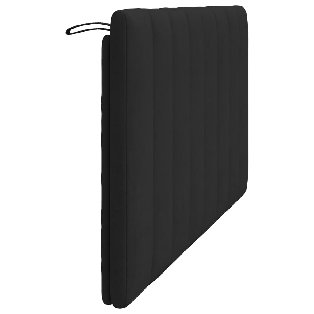 vidaXL Cabecero de cama acolchado terciopelo negro 160 cm