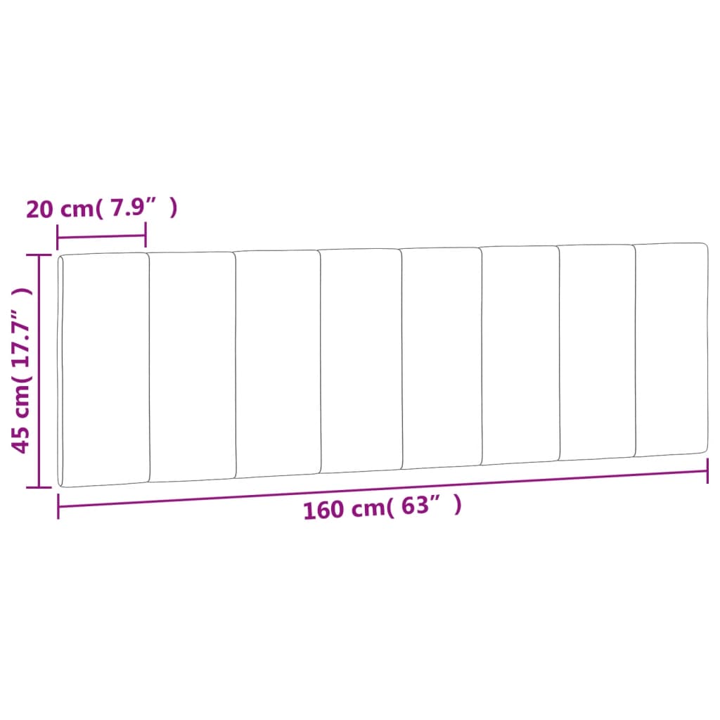 vidaXL Cabecero de cama acolchado terciopelo azul 160 cm