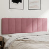 vidaXL Cabecero de cama acolchado terciopelo rosa 160 cm