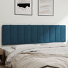 vidaXL Cabecero de cama acolchado terciopelo azul 180 cm