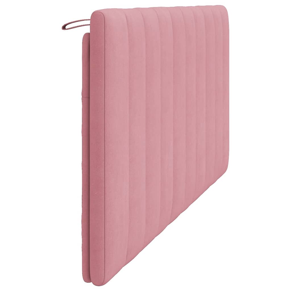 vidaXL Cabecero de cama acolchado terciopelo rosa 180 cm