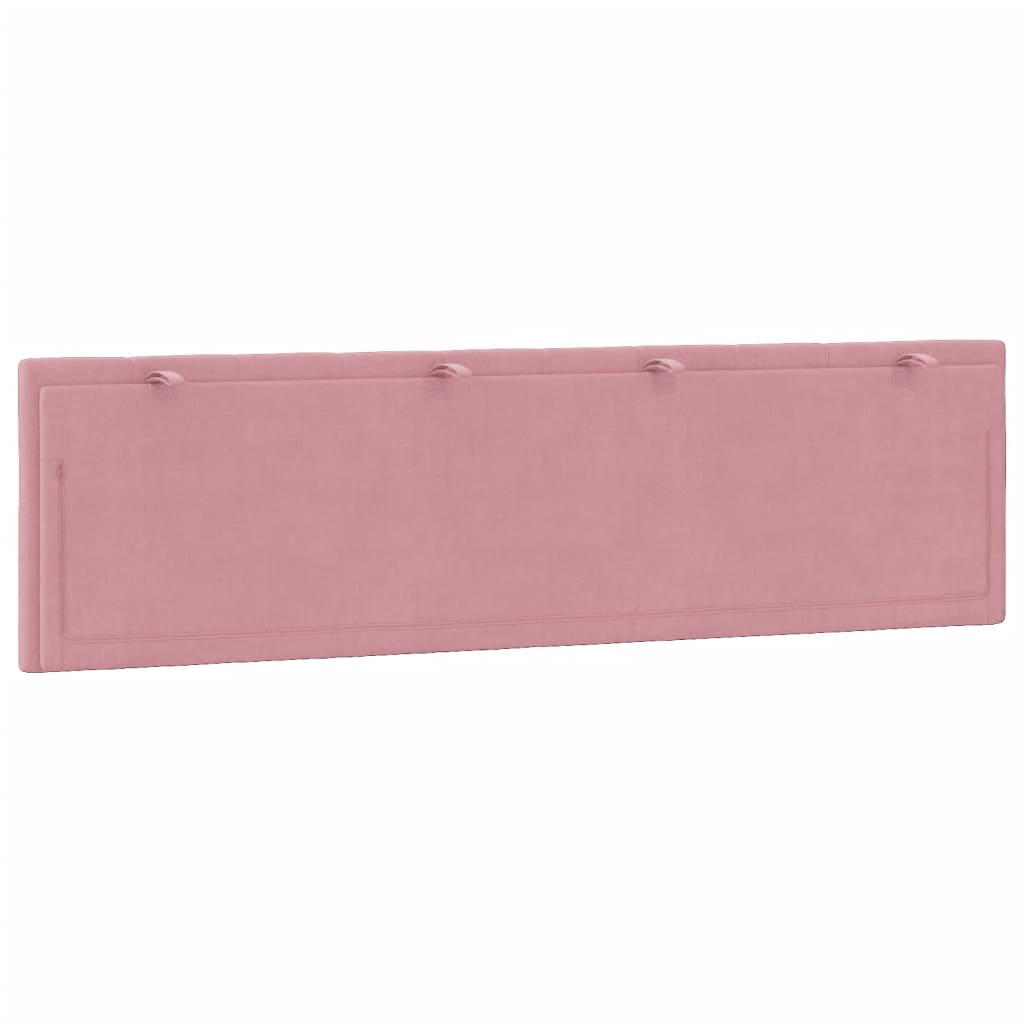 vidaXL Cabecero de cama acolchado terciopelo rosa 180 cm