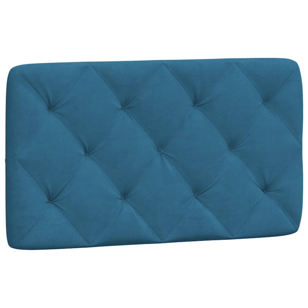 vidaXL Cabecero de cama acolchado terciopelo azul 80 cm