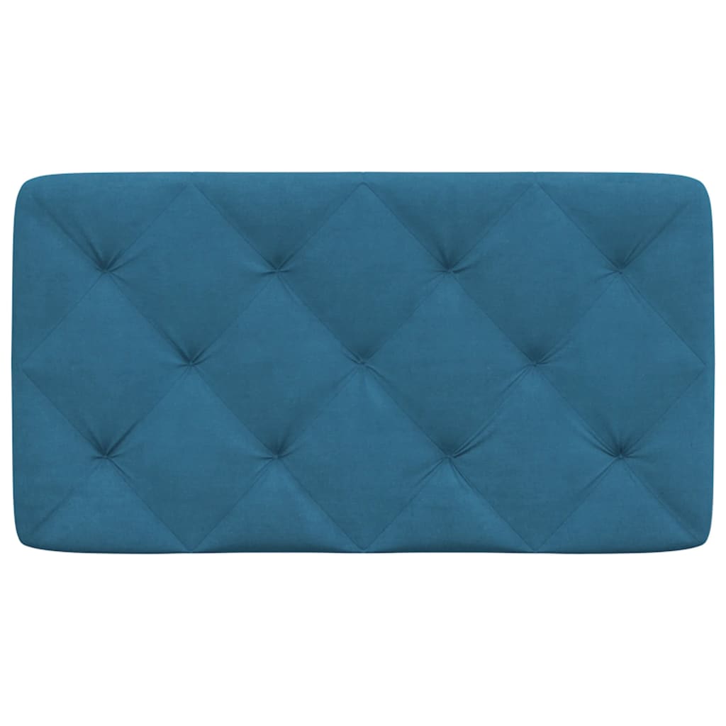 vidaXL Cabecero de cama acolchado terciopelo azul 80 cm