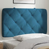 vidaXL Cabecero de cama acolchado terciopelo azul 80 cm