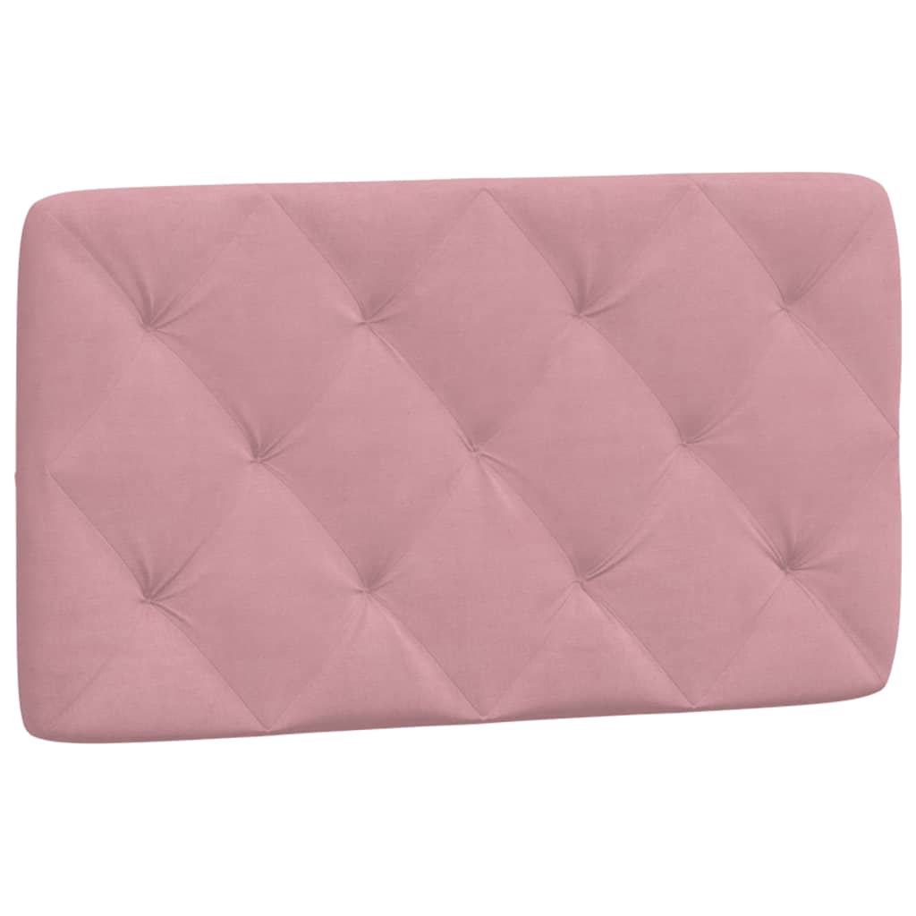 vidaXL Cabecero de cama acolchado terciopelo rosa 80 cm