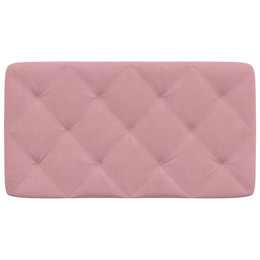 vidaXL Cabecero de cama acolchado terciopelo rosa 80 cm