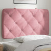 vidaXL Cabecero de cama acolchado terciopelo rosa 80 cm