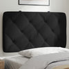 vidaXL Cabecero de cama acolchado terciopelo negro 90 cm