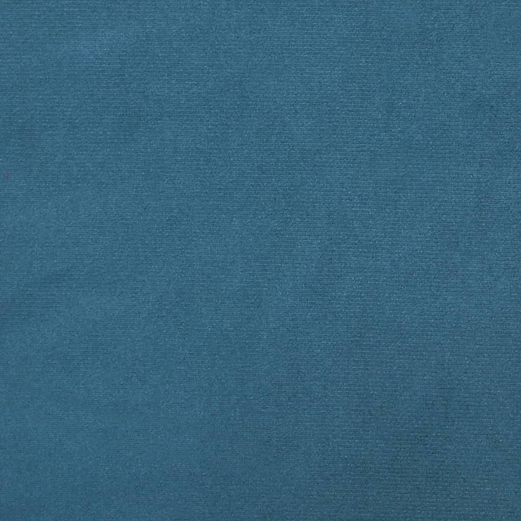 vidaXL Cabecero de cama acolchado terciopelo azul 90 cm