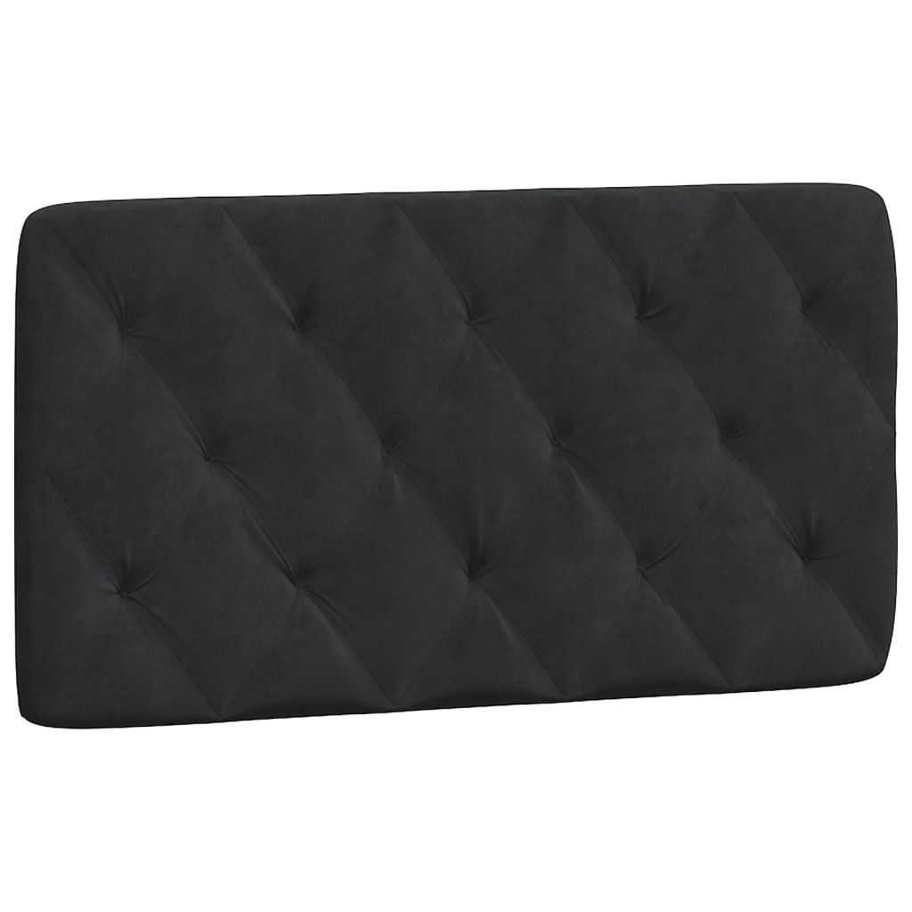 vidaXL Cabecero de cama acolchado terciopelo negro 100 cm