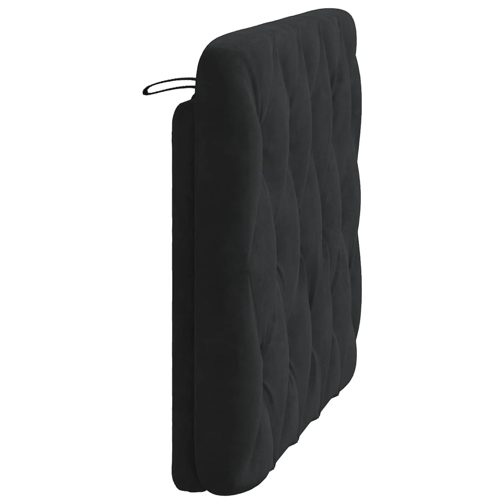 vidaXL Cabecero de cama acolchado terciopelo negro 100 cm