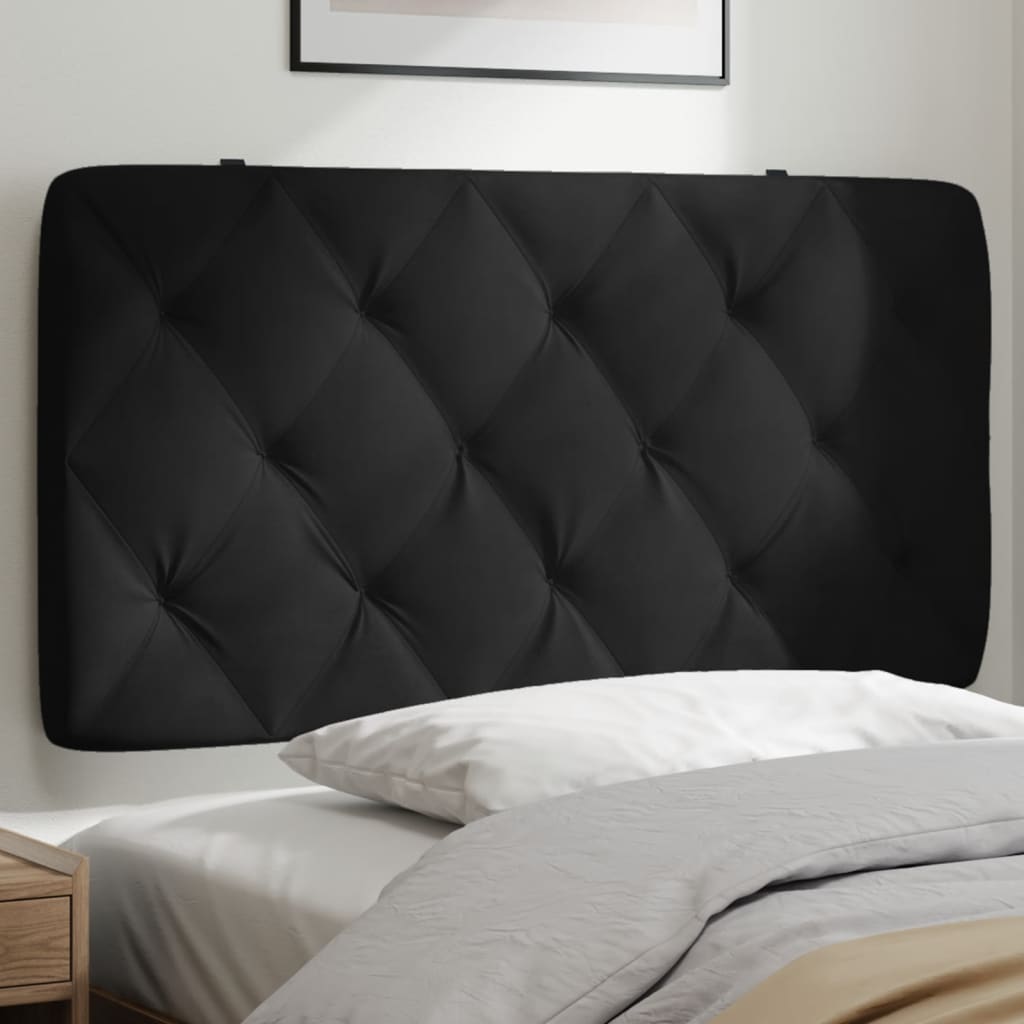 vidaXL Cabecero de cama acolchado terciopelo negro 100 cm