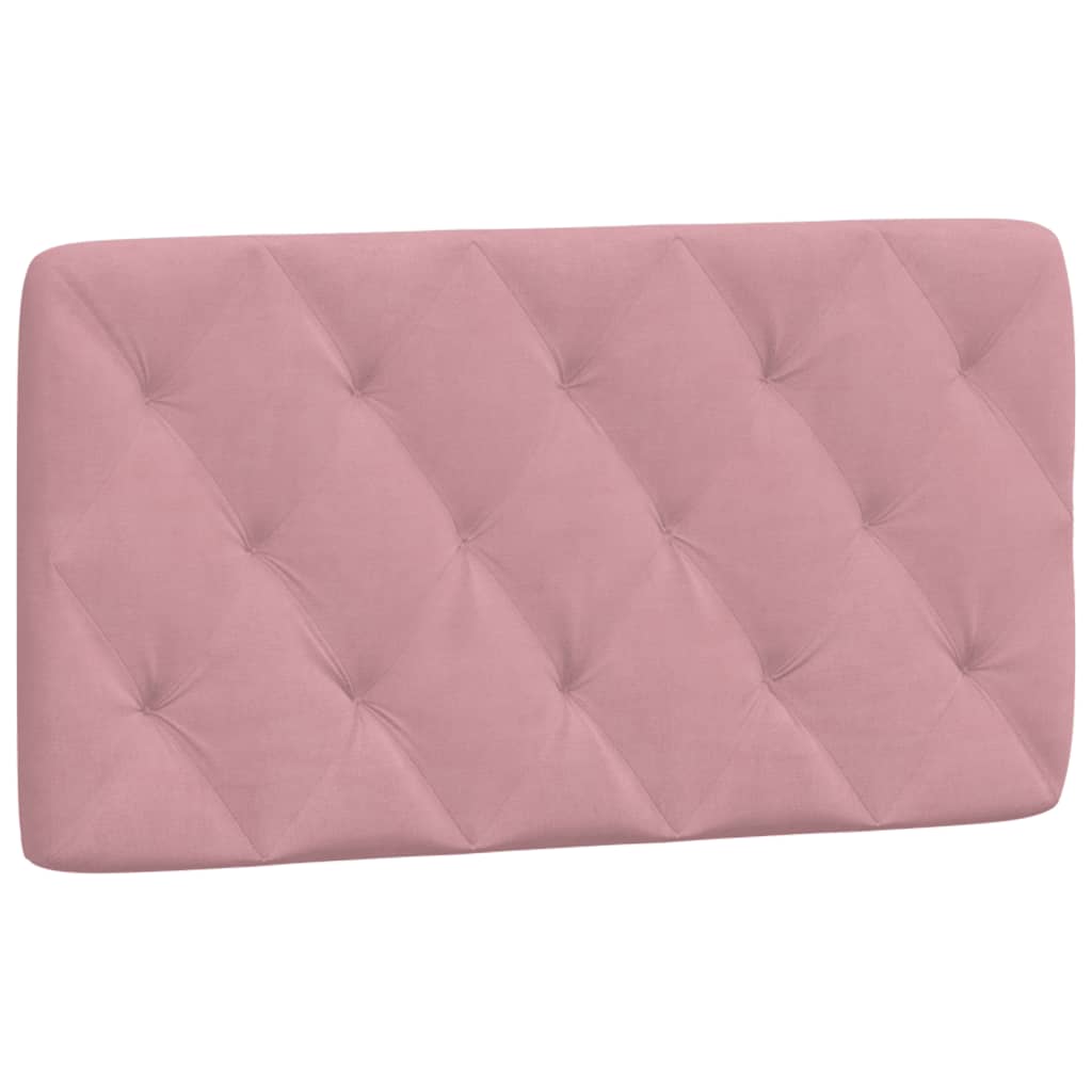 vidaXL Cabecero de cama acolchado terciopelo rosa 100 cm