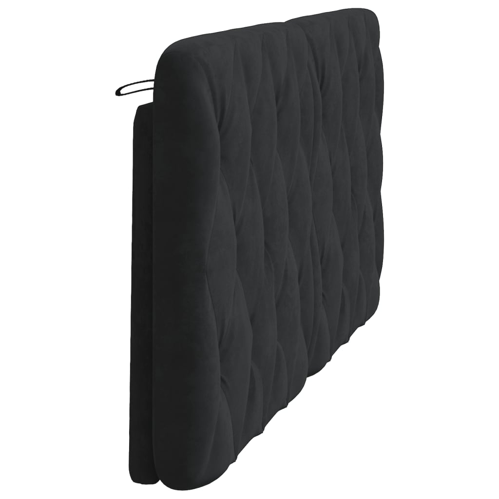 vidaXL Cabecero de cama acolchado terciopelo negro 160 cm