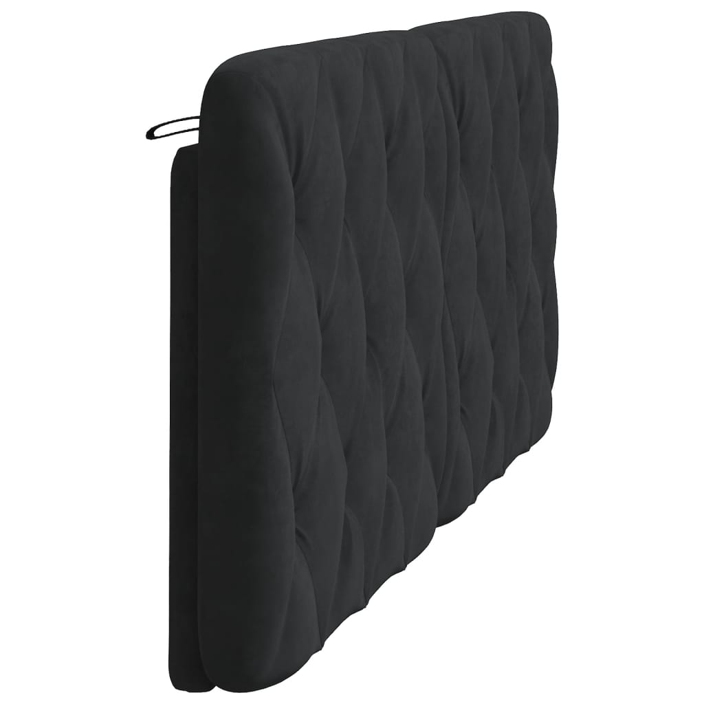 vidaXL Cabecero de cama acolchado terciopelo negro 180 cm