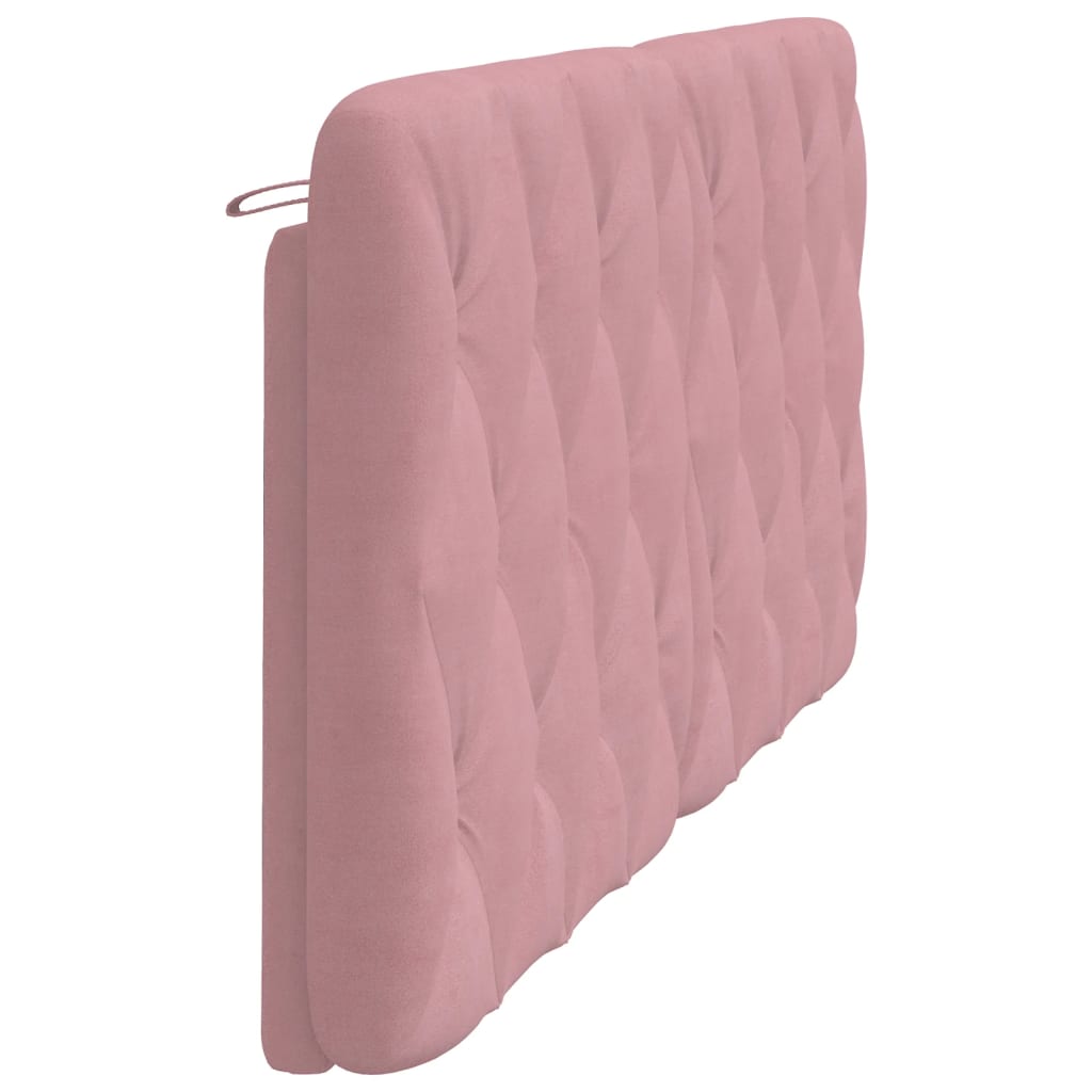 vidaXL Cabecero de cama acolchado terciopelo rosa 180 cm