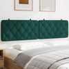 vidaXL Cabecero de cama acolchado terciopelo verde oscuro 200 cm