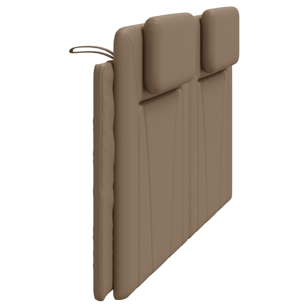 vidaXL Cabecero de cama acolchado cuero sintético capuchino 180 cm