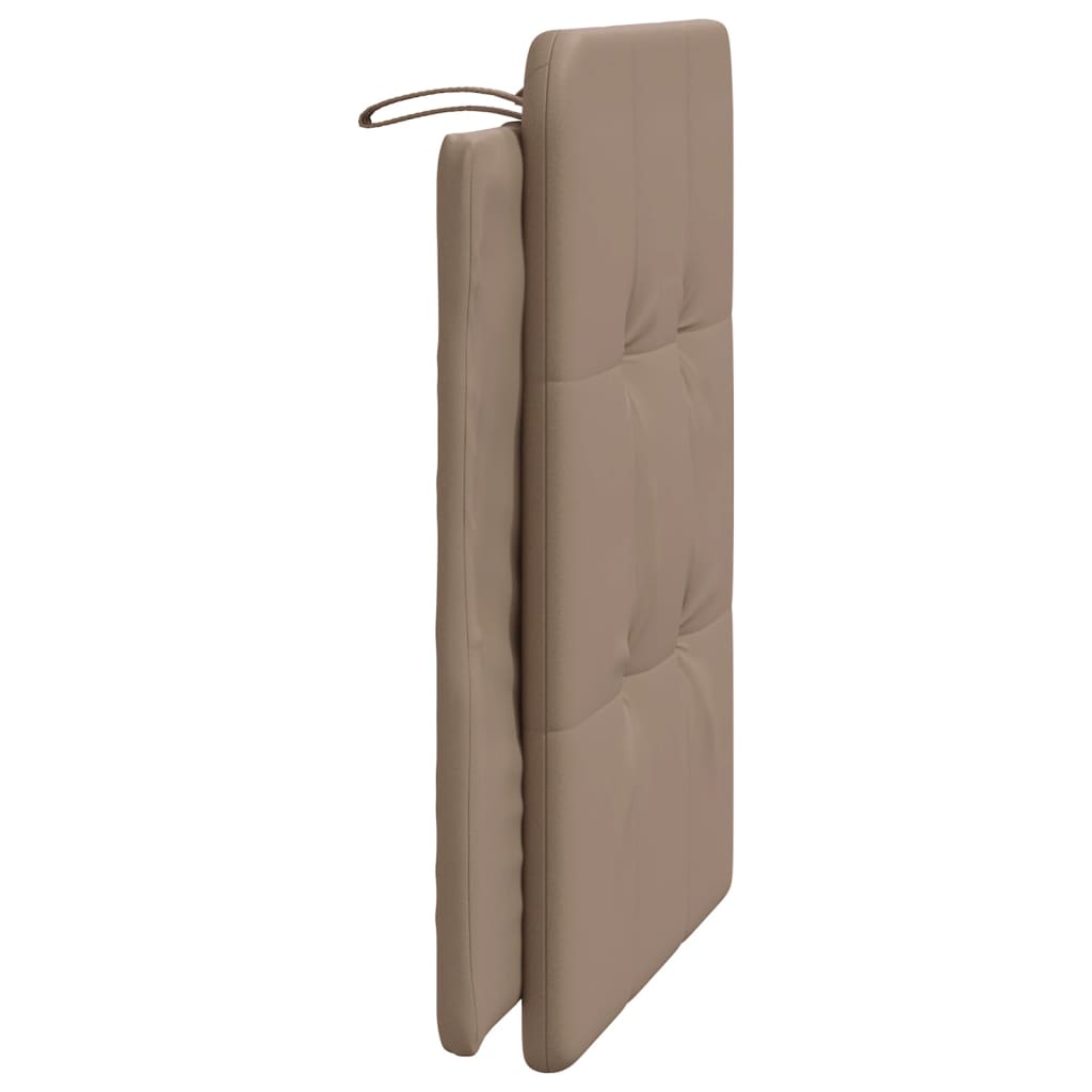 vidaXL Cabecero de cama acolchado cuero sintético capuchino 90 cm