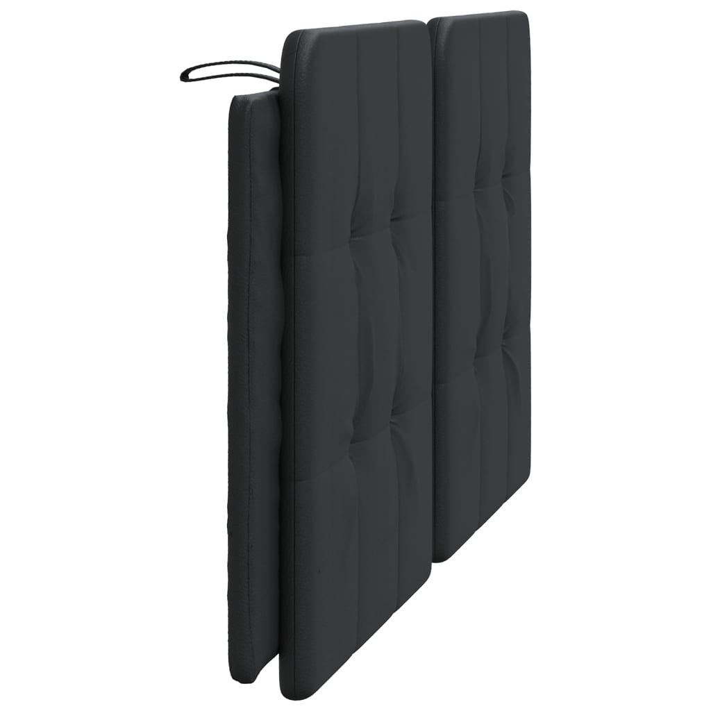 vidaXL Cabecero de cama acolchado cuero sintético negro 160 cm