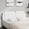 vidaXL Cabecero de cama acolchado cuero sintético blanco 160 cm