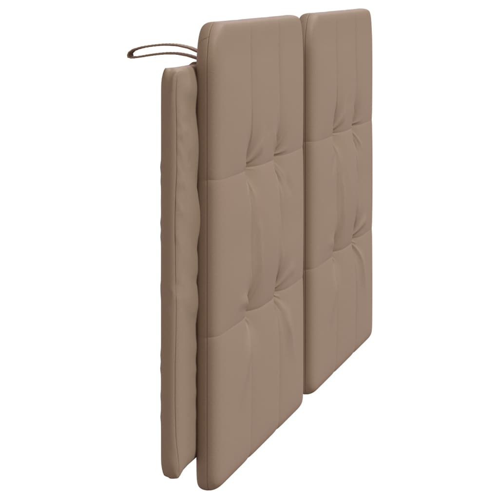 vidaXL Cabecero de cama acolchado cuero sintético capuchino 160 cm