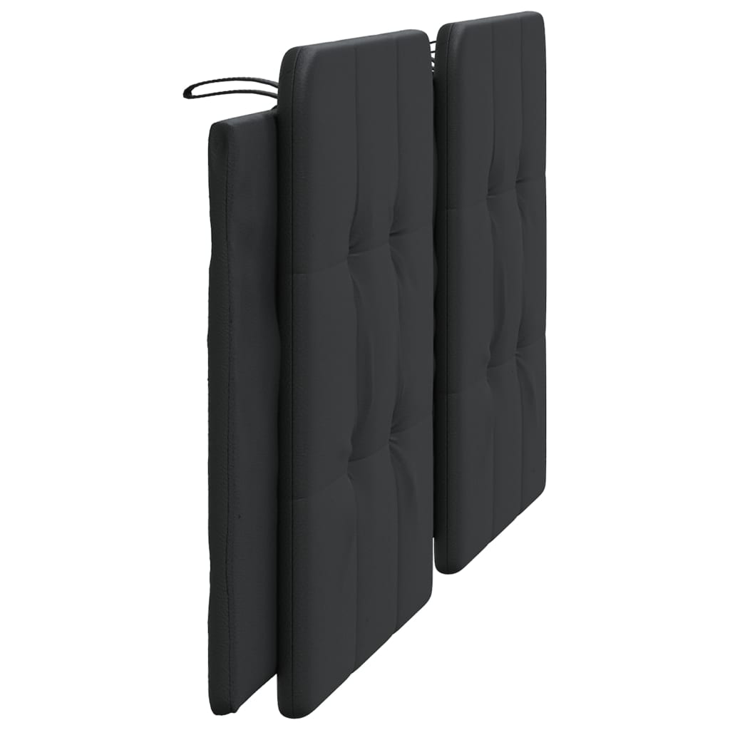 vidaXL Cabecero de cama acolchado cuero sintético negro 180 cm