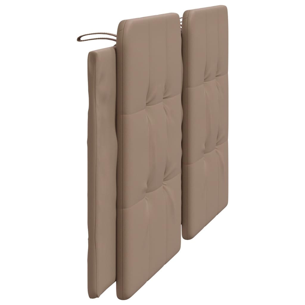 vidaXL Cabecero de cama acolchado cuero sintético capuchino 180 cm