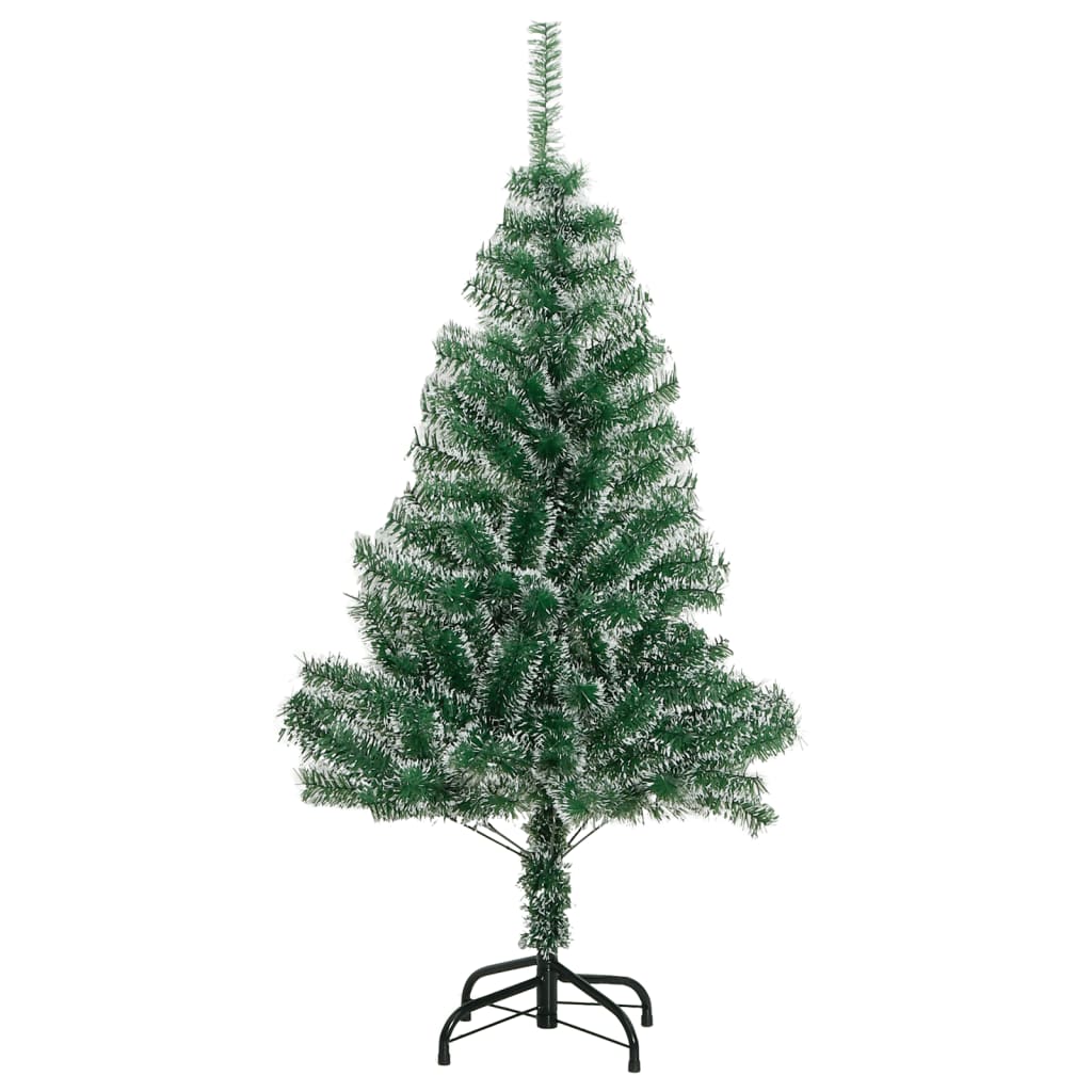 vidaXL Árbol de Navidad artificial con 150 LEDs bolas y nieve 150 cm