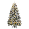 vidaXL Árbol de Navidad artificial con bisagras 300 LED y bolas 240 cm