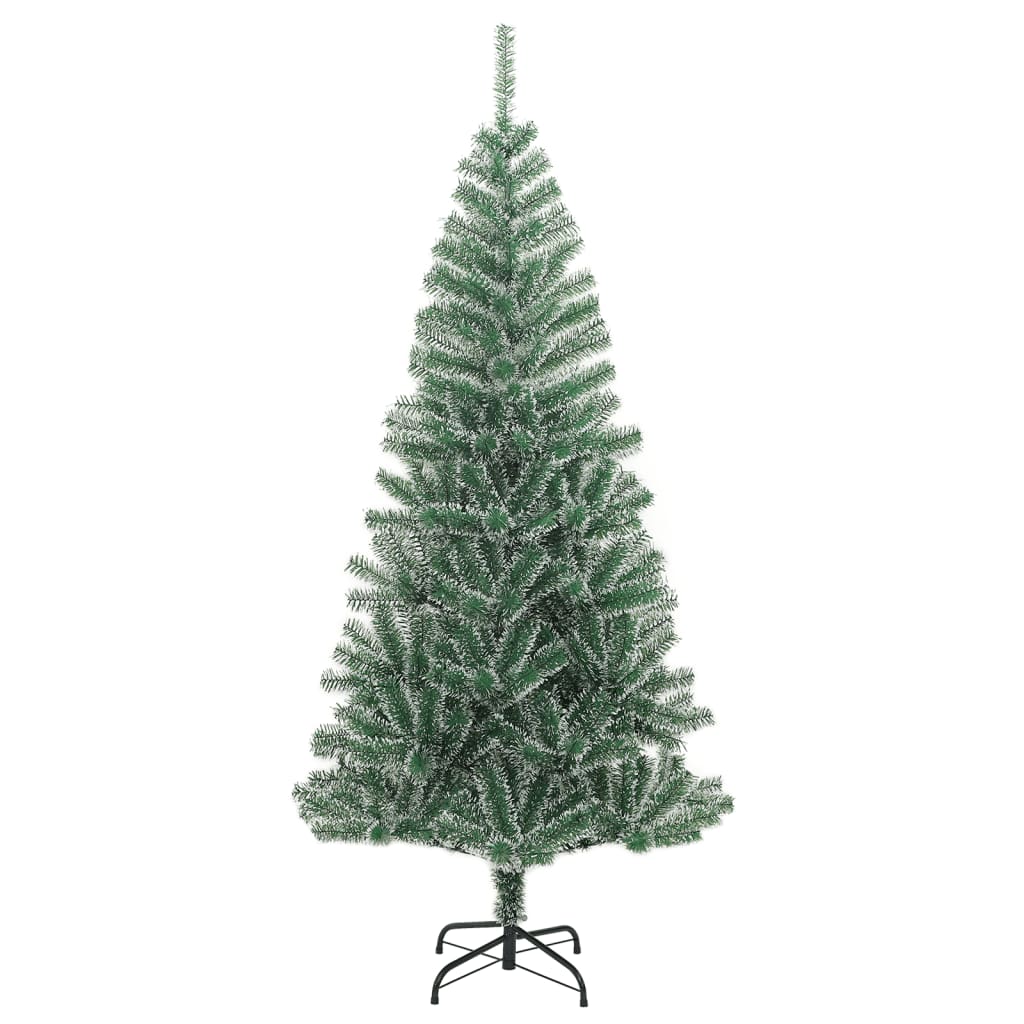 vidaXL Árbol de Navidad artificial con 300 LED bolas y nieve 210 cm