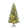 vidaXL Árbol de Navidad artificial con 300 LED bolas y nieve 240 cm