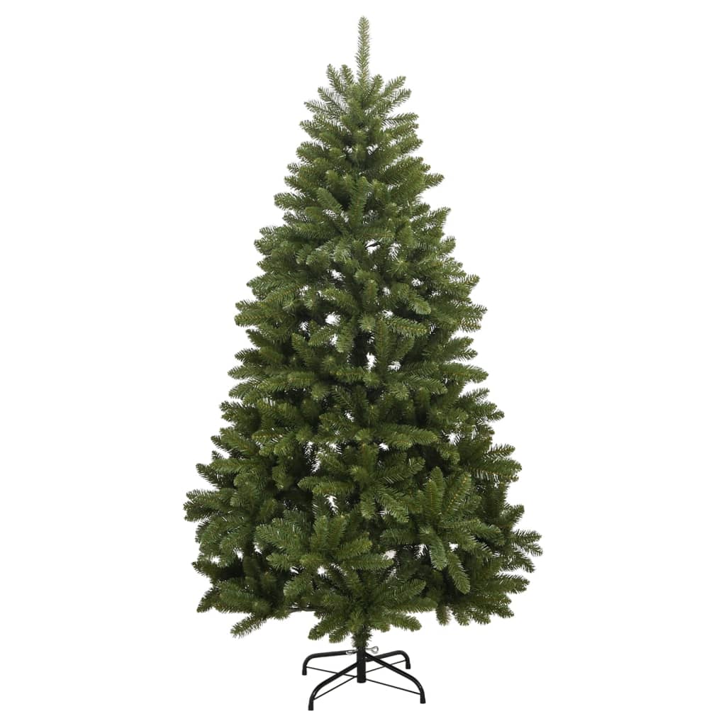 vidaXL Árbol de Navidad artificial con bisagras 300 LED y bolas 180 cm