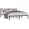 vidaXL Estructura cama sin colchón con cabecero metal negro 183x213 cm