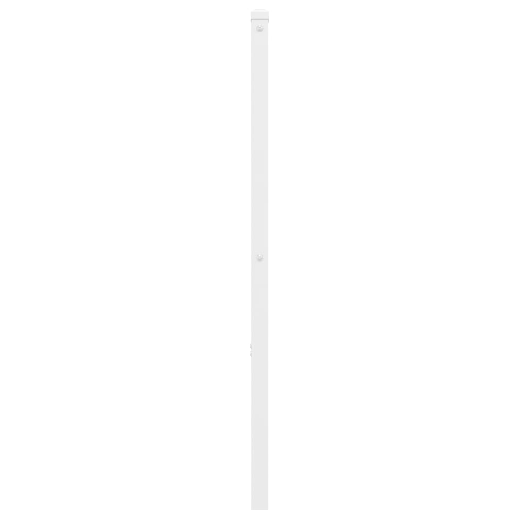 vidaXL Cabecero de metal blanco 120 cm