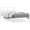 vidaXL Estructura de cama de metal con cabecero blanca 120x190 cm