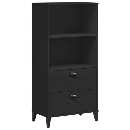 vidaXL Librería VIKEN madera de ingeniería negro 60x35x123 cm